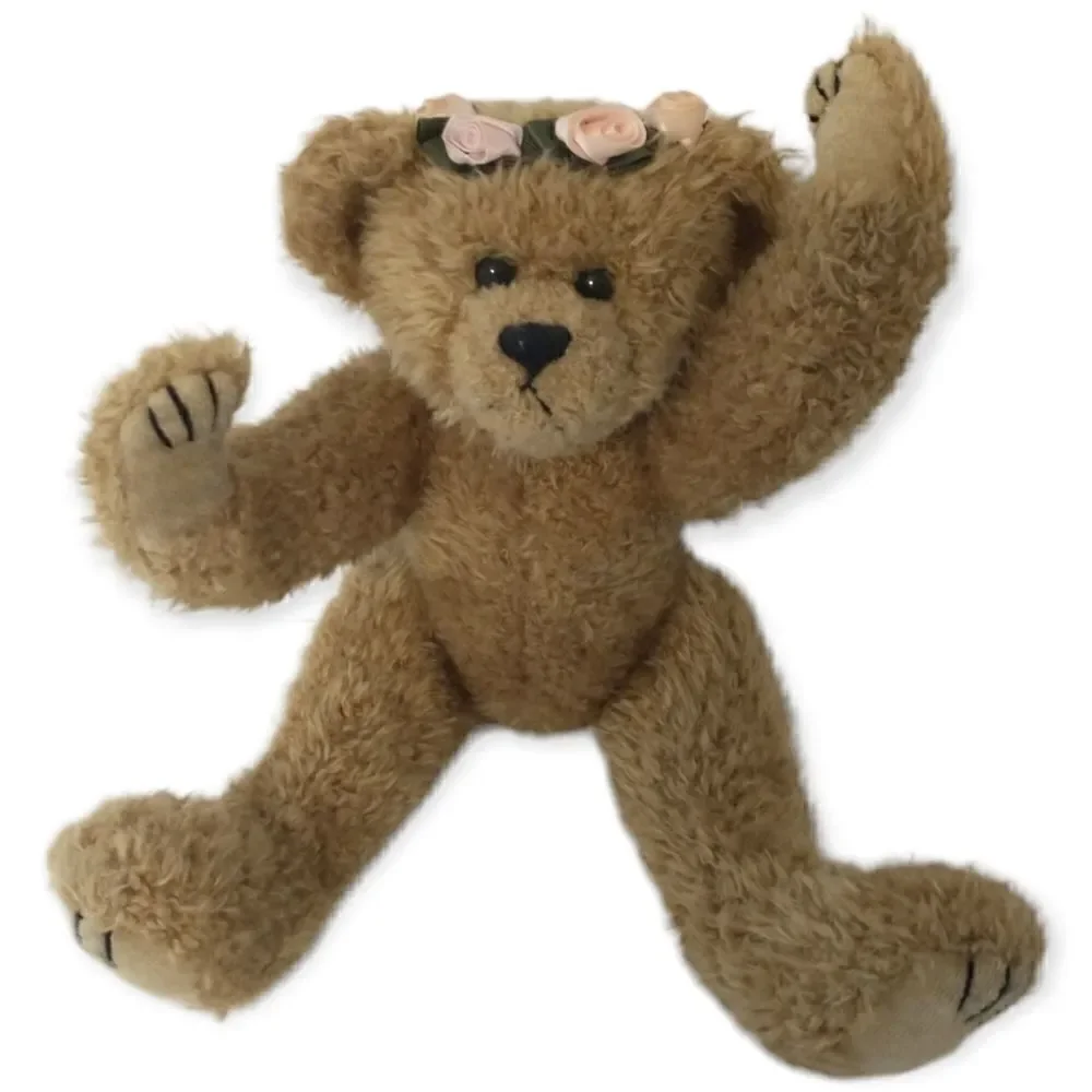 Ty Attic Treasure Eve Teddy Bear Plush Vtg 1993 #6106 Stuffed Animals Flowers.‎